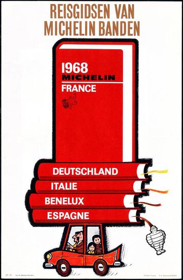 Plakat zum MICHELIN-Führer 1968