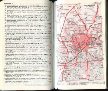 Seite aus MICHELIN-Führer Deutschland 1964