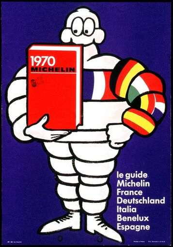 Plakat zum MICHELIN-Führer 1970